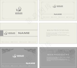 欧式复古地产名片