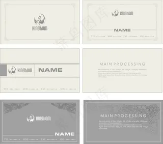 欧式复古地产名片