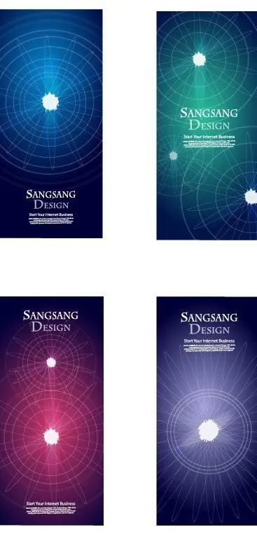 径向线的设置ai矢量模版下载