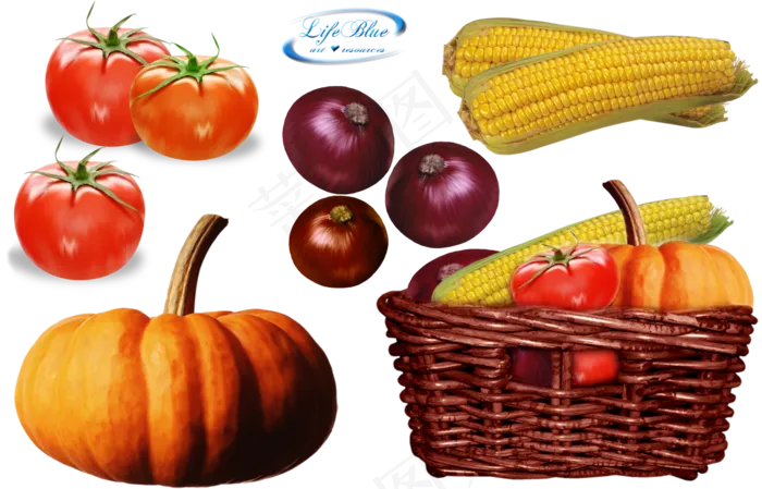 蔬菜素材分层免扣大图