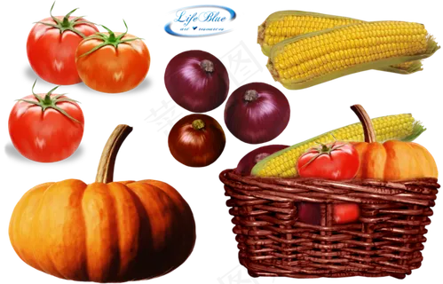 蔬菜素材分层免扣大图