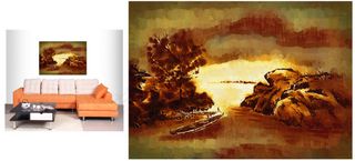 沙发背景墙装饰画