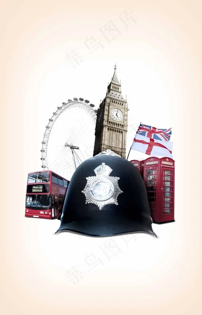 英国旅游psd模版下载
