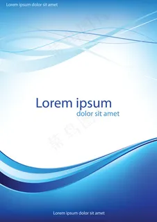 蓝色商务画册封面背景图 蓝色商务画册封面背景图