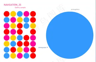 flash彩色圆点导航条设计