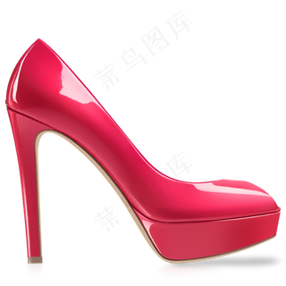 粉红高跟鞋免抠png透明图层素材