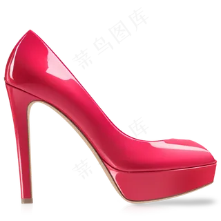 粉红高跟鞋免抠png透明图层素材