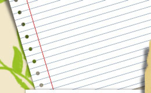 一张纸个人博客divcss网页模板