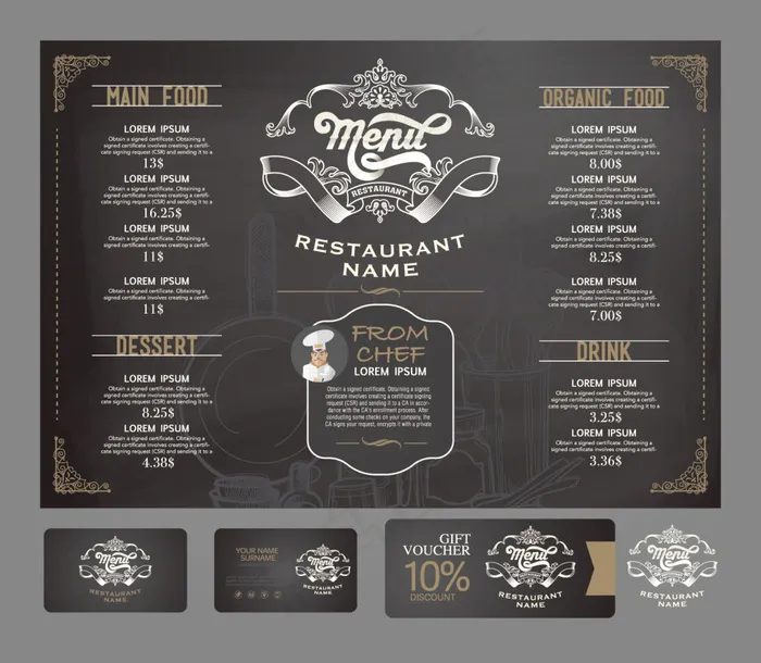 酒店册子设计eps,ai矢量模版下载