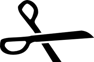 剪刀黑色的剪影艺术剪辑