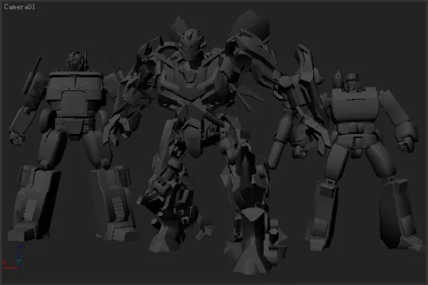 高精度变形金刚3D模型
