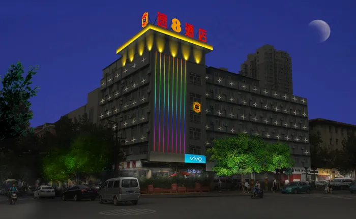 速8酒店夜景效果(3264X2013(DPI:72))psd模版下载
