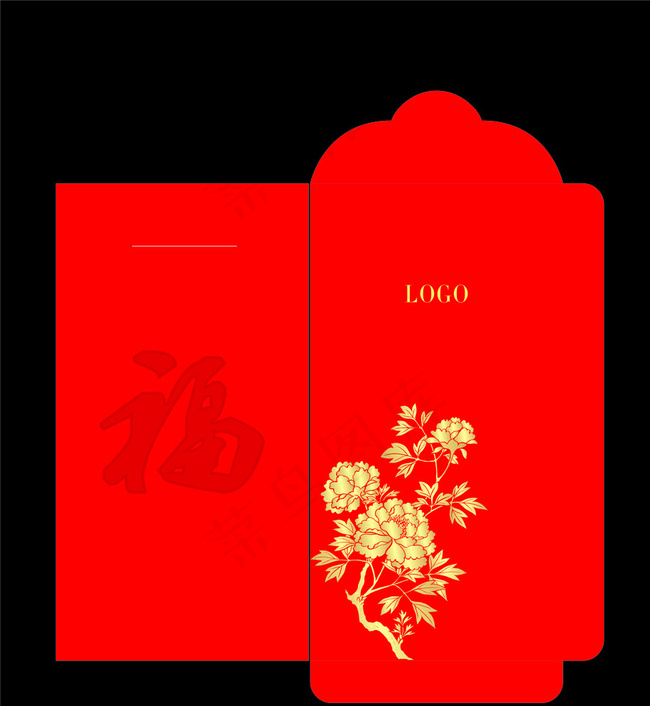红包图片cdr矢量模版下载