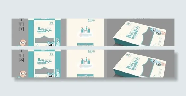 儿童内衣包装盒图片