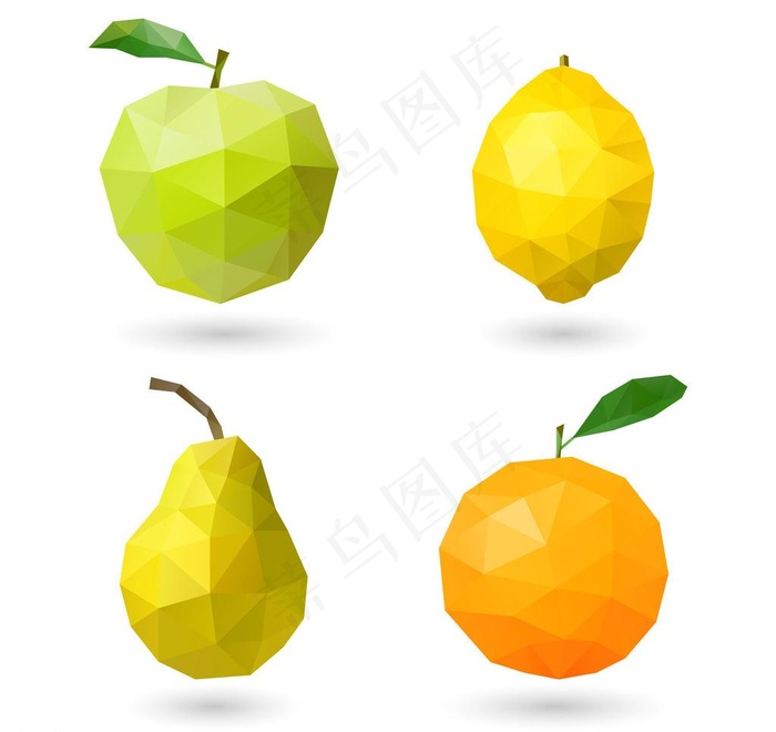 马赛克水果图片