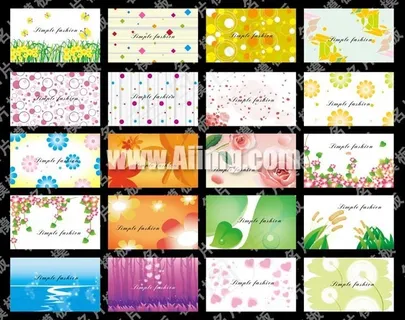 名片卡片背景风格模板