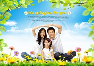 韩国家庭生活图片素材（psd分层）