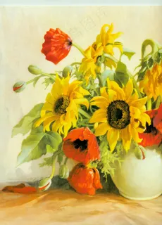 油画花卉图片 油画花卉图片