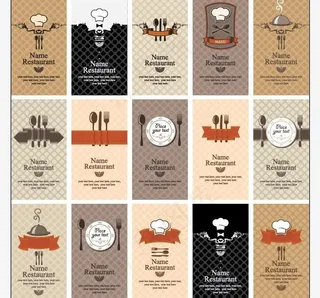 西餐厅名片卡片图片