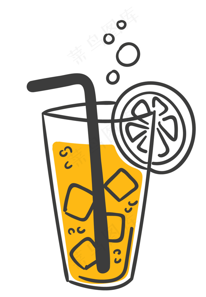 卡通饮品矢量元素