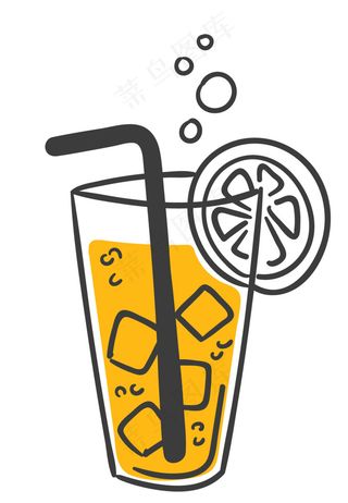 卡通饮品矢量元素