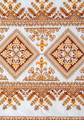 布艺花纹 布纹图片