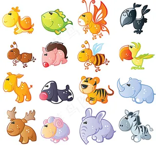 可爱Q版动物