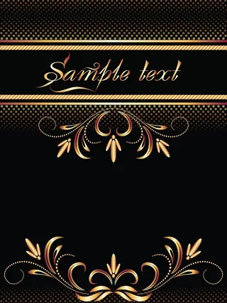 欧式金边花纹图片