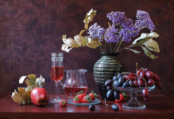 数码静物油画图片