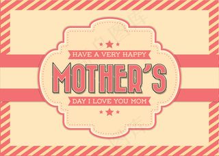 怀旧母亲节贺卡