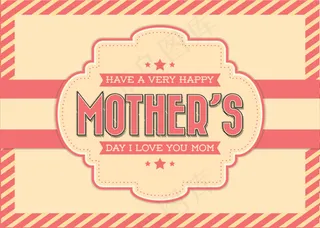 怀旧母亲节贺卡