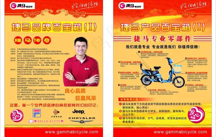 捷马电动车dm单图片cdr矢量模版下载