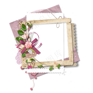 小报边框成长相框png素材框架PN...