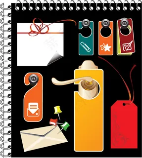 标签的标签，酒店用品，丝带