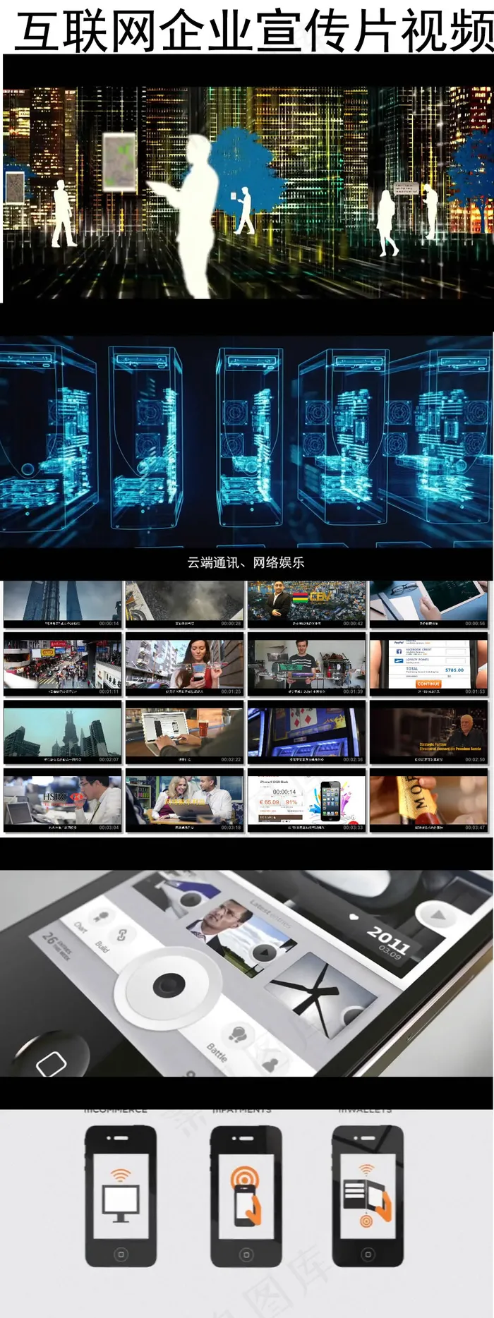 互联网企业宣传片视频素材