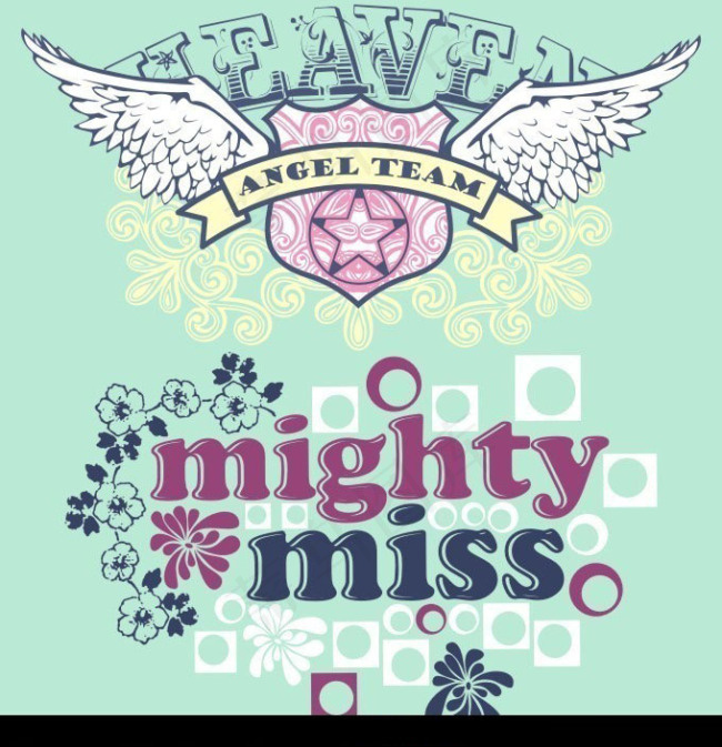 飞行的盾牌艺术文字