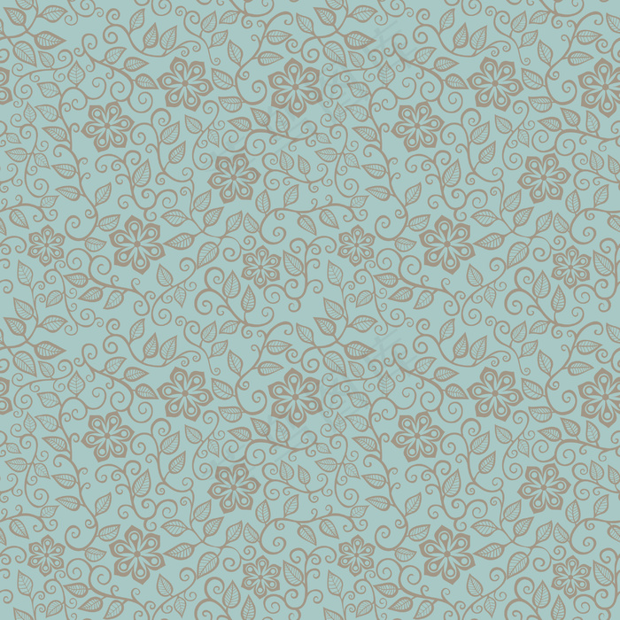 花无休止的花卉图案的无缝模式的无缝...