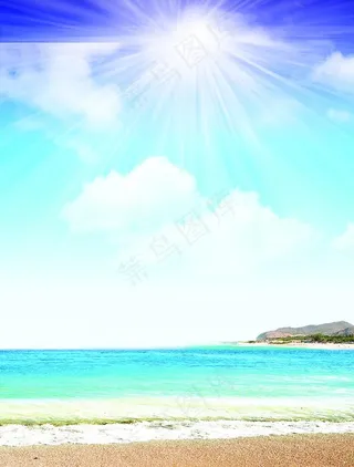 珠宝 大海背景图片