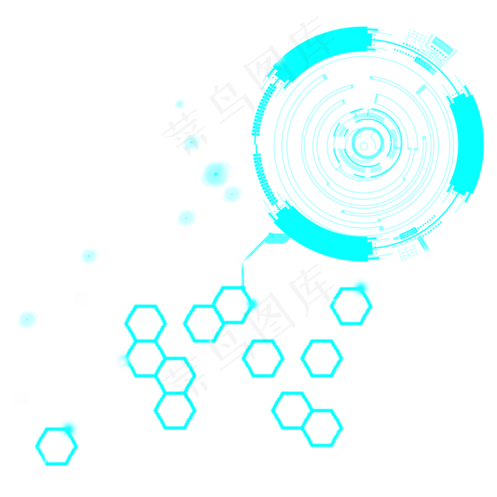 科技图案蓝色科技元素