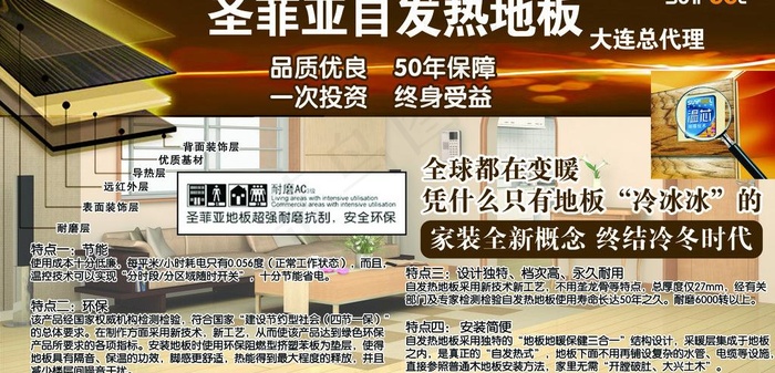 圣菲亚地板psd分层图片psd模版下载