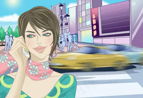 高科技商务油画