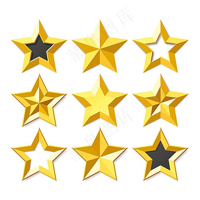 黄色五角星