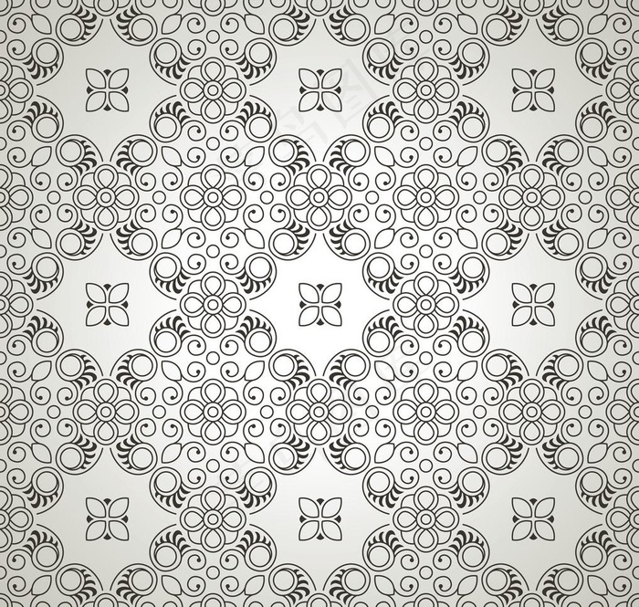欧式花纹背景图片