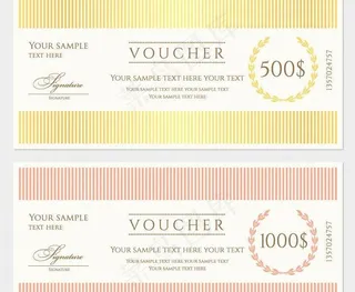 礼券优惠券图片