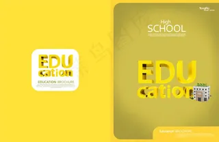 教育小册子画册封面设计psd素材