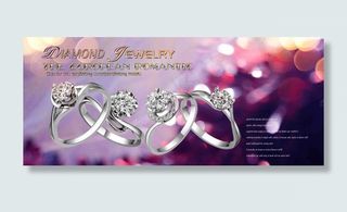 唯美珠宝首饰海报