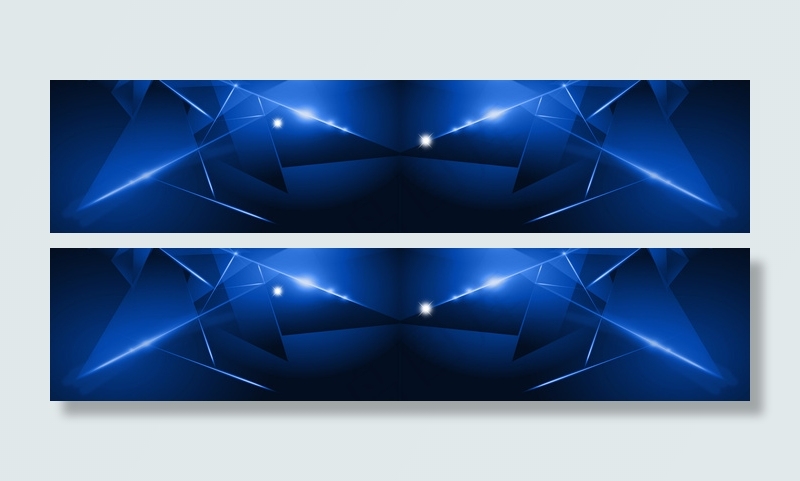 电商促销数码科技蓝色背景banne...