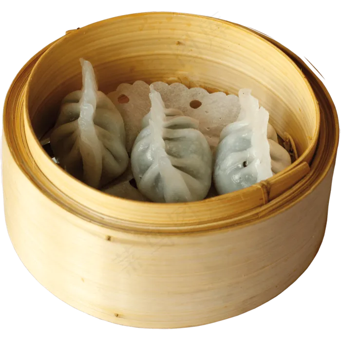 透明水饺包子PNG图