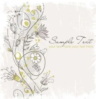 新鲜的插图背景04矢量