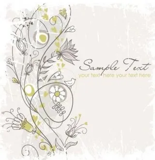 新鲜的插图背景04矢量